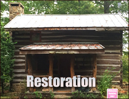 Historic Log Cabin Restoration  Waynesville, North Carolina